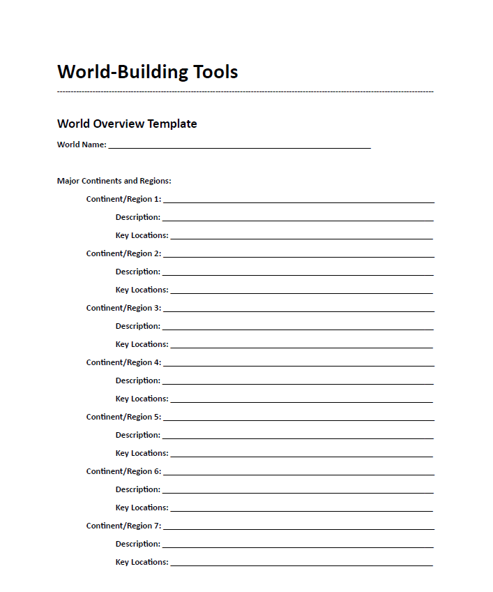 World Building Tools